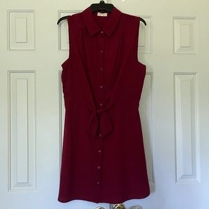 Lightweight burgundy dress